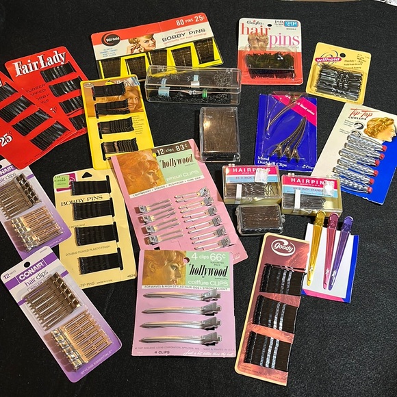 20 Vintage and Newer Hair Clips and Pins - Picture 1 of 3